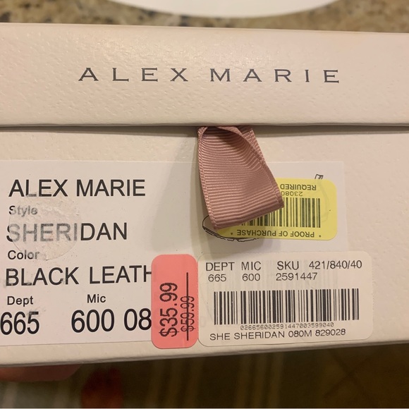 Alex Marie black size 8 flats - Picture 6 of 6